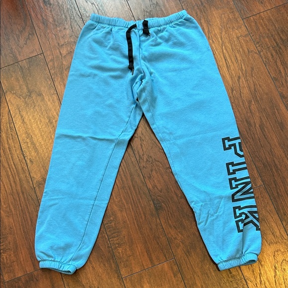 PINK Victoria's Secret Pants - Blue Sweatpants with Logo